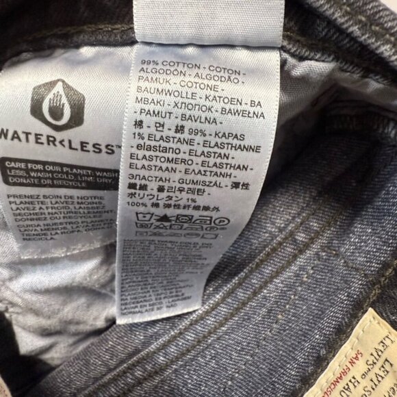 Levi's® Premium Black RIBCAGE STRAIGHT ANKLE WOMEN'S JEANS size 30 - Picture 11 of 13